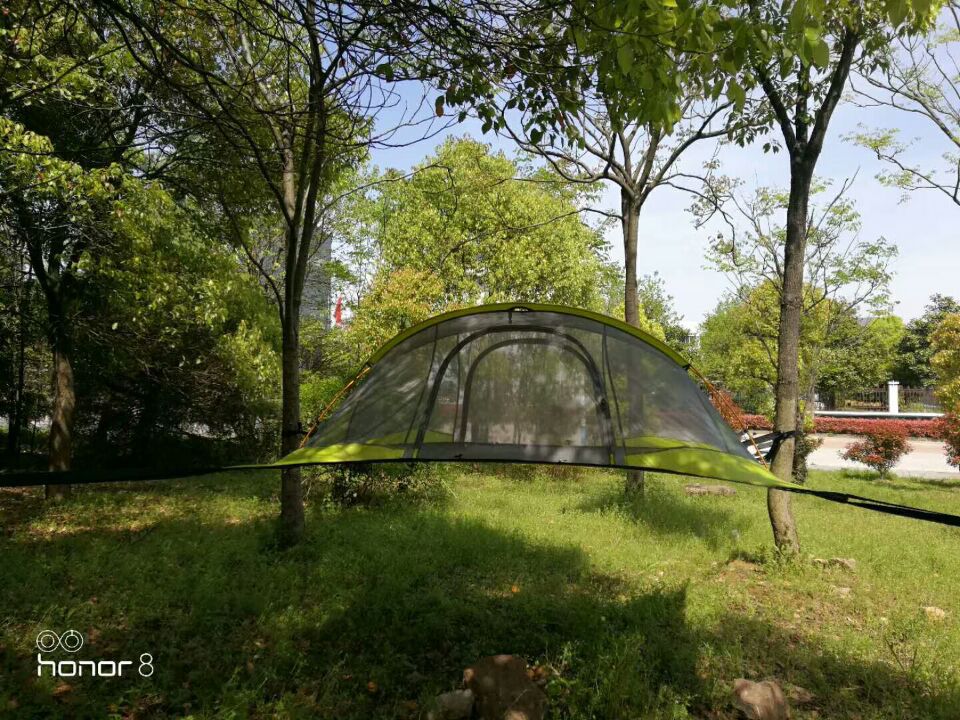 Cheap Goat Tents New Arrival 2 3 Person Aluminum Poles Double Layers Waterproof Mosquito Net Tree Dangling Hanging Camping Tent Barraca Bivvy   